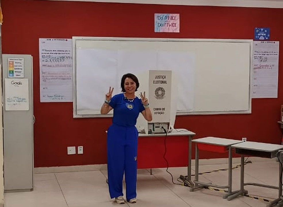 Emília Correa (PL) foi eleita prefeira de Aracaju — Foto: Anderson Barbosa/TV Sergipe