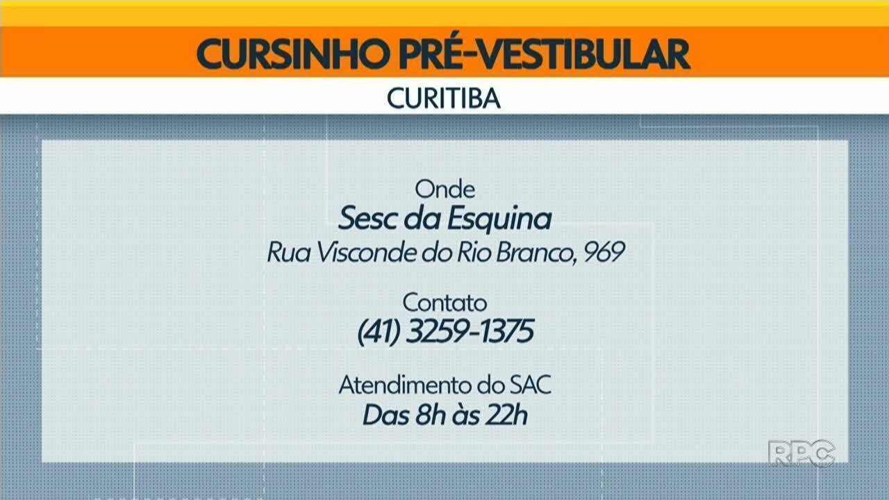 Sesc oferece 130 vagas gratuitas para cursinho pré-vestibular em ...