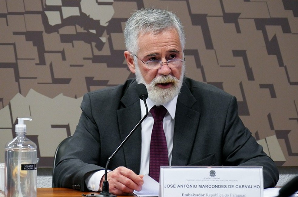 O embaixador do Brasil no Paraguai, José Marcondes de Carvalho, em imagem de arquivo — Foto: Roque de Sá/Agência Senado