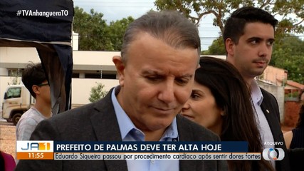 Prefeito de Palmas tem alta hospitalar prevista para hoje