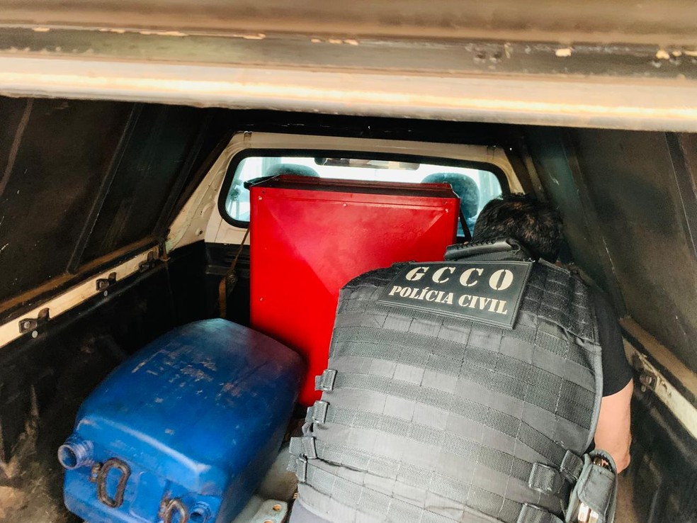 Grupo investigado por furto e revenda de peças de caminhões é alvo de operação em Cuiabá — Foto: Reprodução