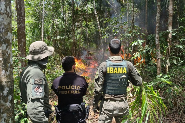 Em menos de um mês, operação destrói duas aeronaves e 78 motores usados em garimpos na Terra Indígena Yanomami