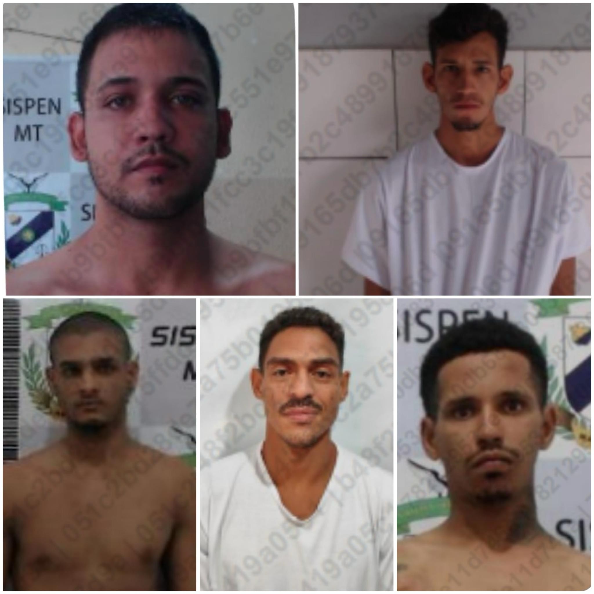 Cinco presos por homicídio fogem de penitenciária em MT