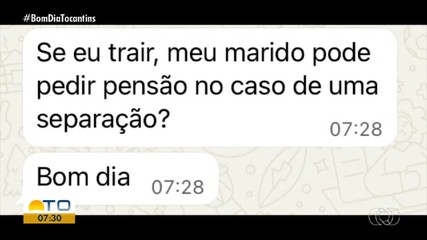 Telespectadores tiram dúvidas sobre os impactos jurídicos da traição no casamento