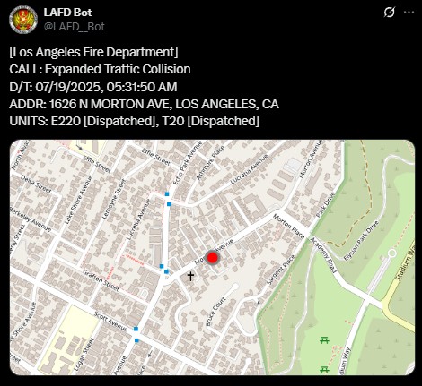 Carro avança sobre pedestres na porta de boate em Los Angeles