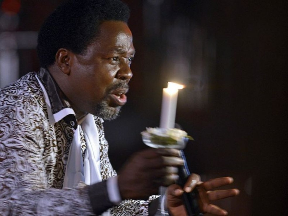TB Joshua, fundador de uma das maiores igrejas evangélicas cristãs do mundo, morreu em 2021 — Foto: GETTY IMAGES