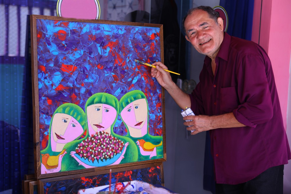 Artista plástico Fransoufer realiza exposição Maranhão Meu Maranhão — Foto: Divulgação