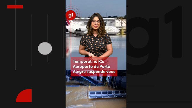 Temporal no RS: Aeroporto de Porto Alegre suspende voos