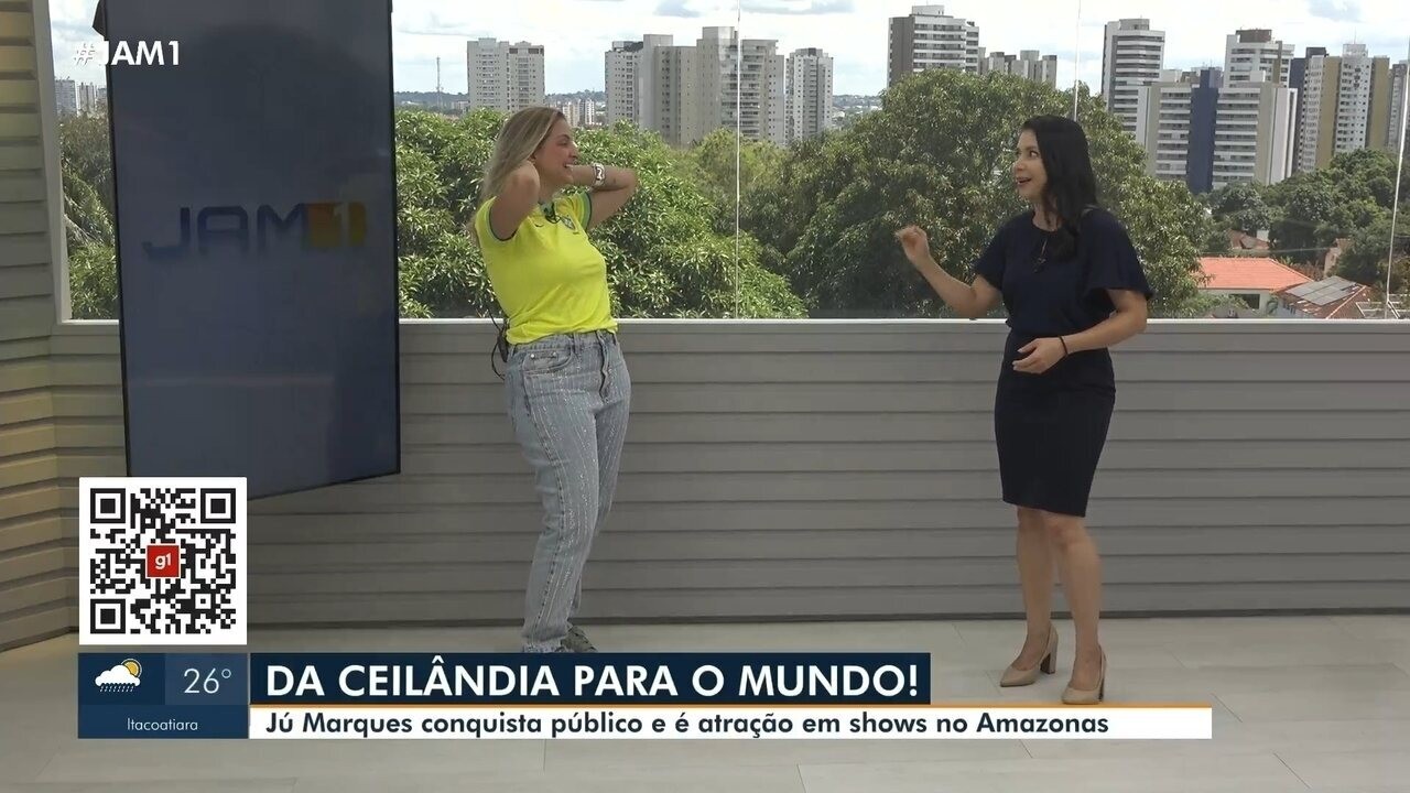 Jú Marques grava DVD com Calcinha Preta e Klessinha em Manaus