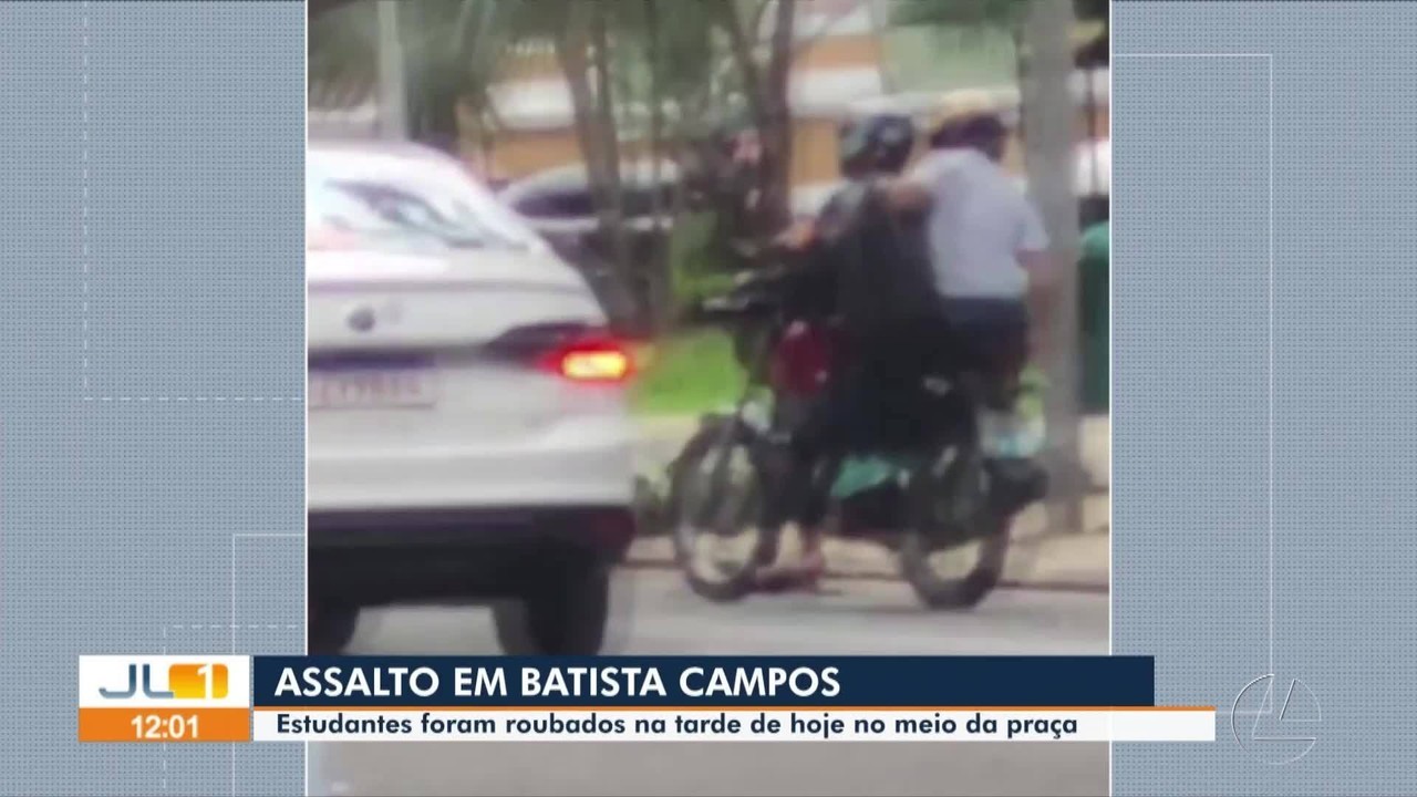 Estudantes são assaltados na praça Batista Campos em Belém