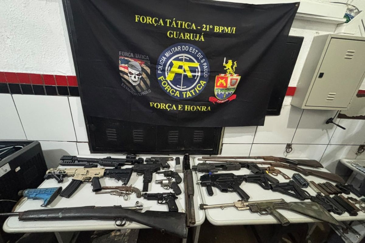 Arsenal com mais de 700 munições, armas e explosivos é encontrado no litoral de SP; homem é preso
