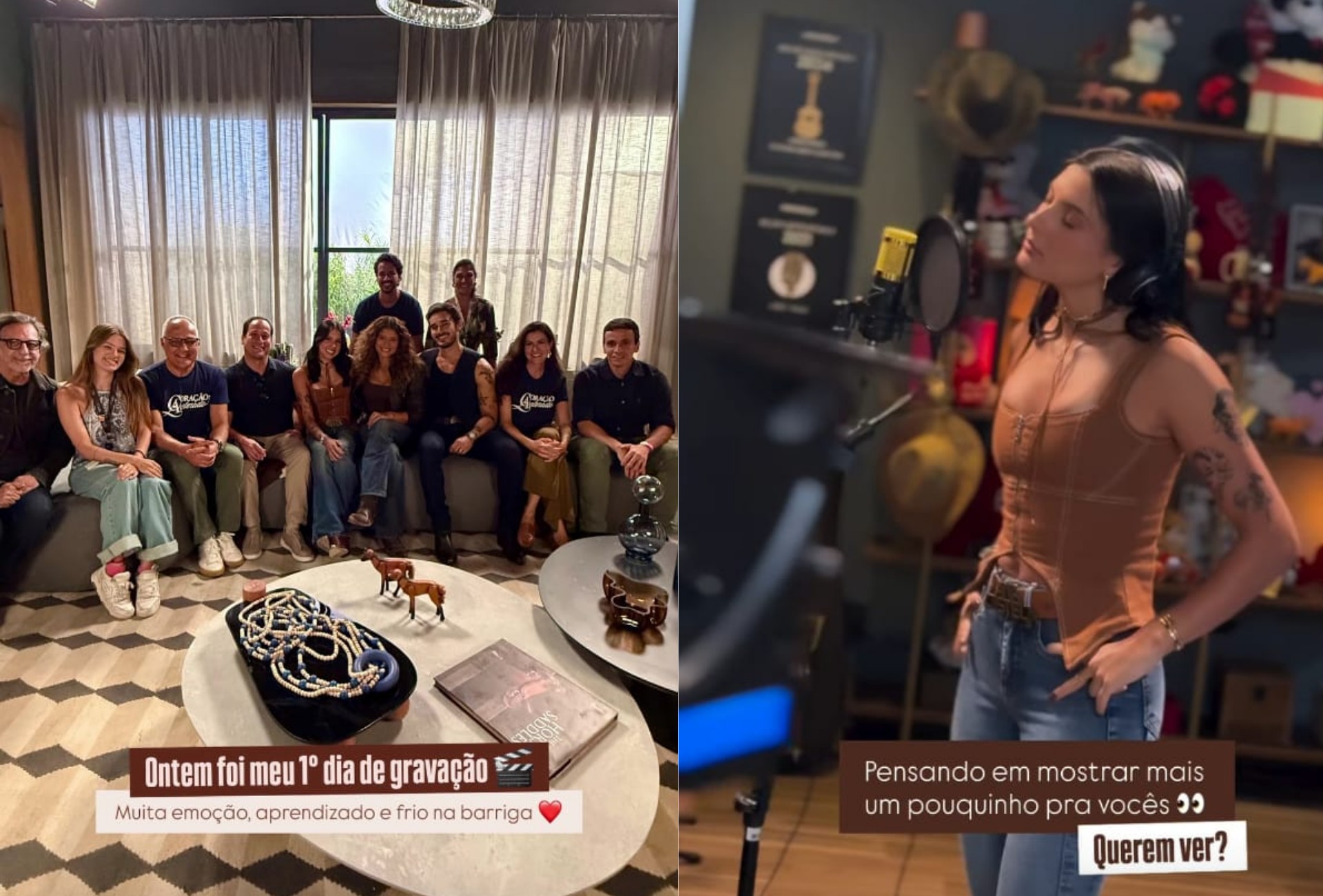 'Frio na barriga': Ana Castela grava primeiras cenas de novela ‘Coração Acelerado’