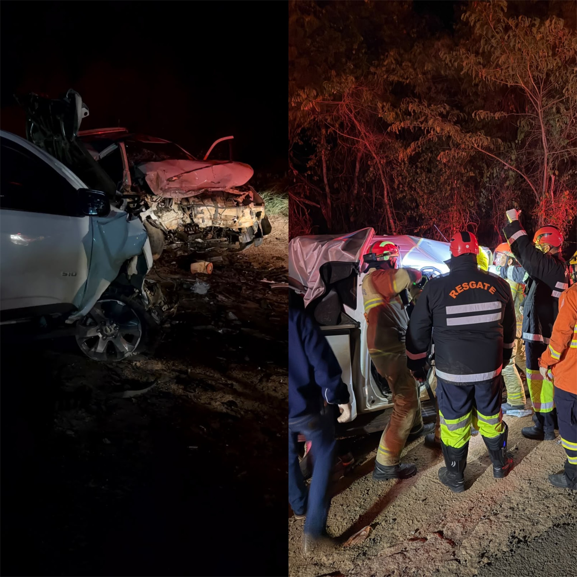 Duas pessoas morrem em acidente entre caminhonetes na BR-364 em RO