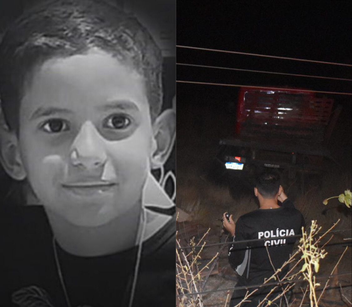 Criança de oito anos morre em acidente após caminhão sair da pista em Isaias Coelho; pai dirigia veículo 