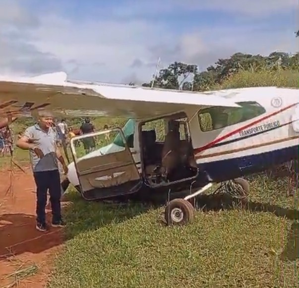 Avião de pequeno porte com pacientes cai em pista de pouso de aldeia em São Félix do Xingu, no Pará