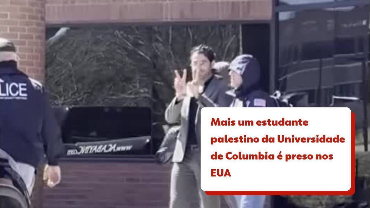 Imigração dos EUA prende outro estudante palestino com green card; VÍDEO mostra ele sendo levado algemado
