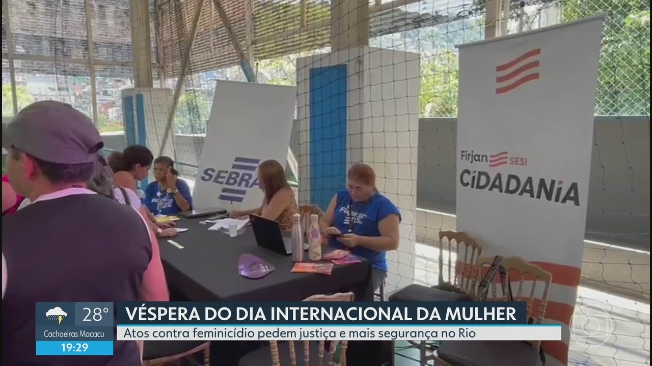 Rio registra ações contra feminicídio na véspera do Dia da Mulher 