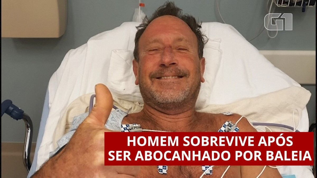 Homem sobrevive após ser abocanhado por baleia