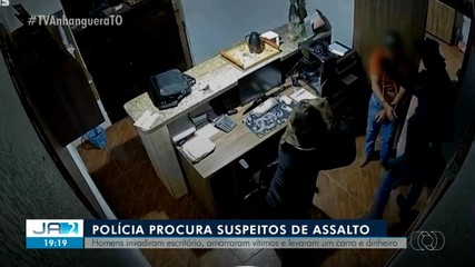 Polícia procura suspeitos de amarrar três pessoas, roubar escritório e carro em Miranorte