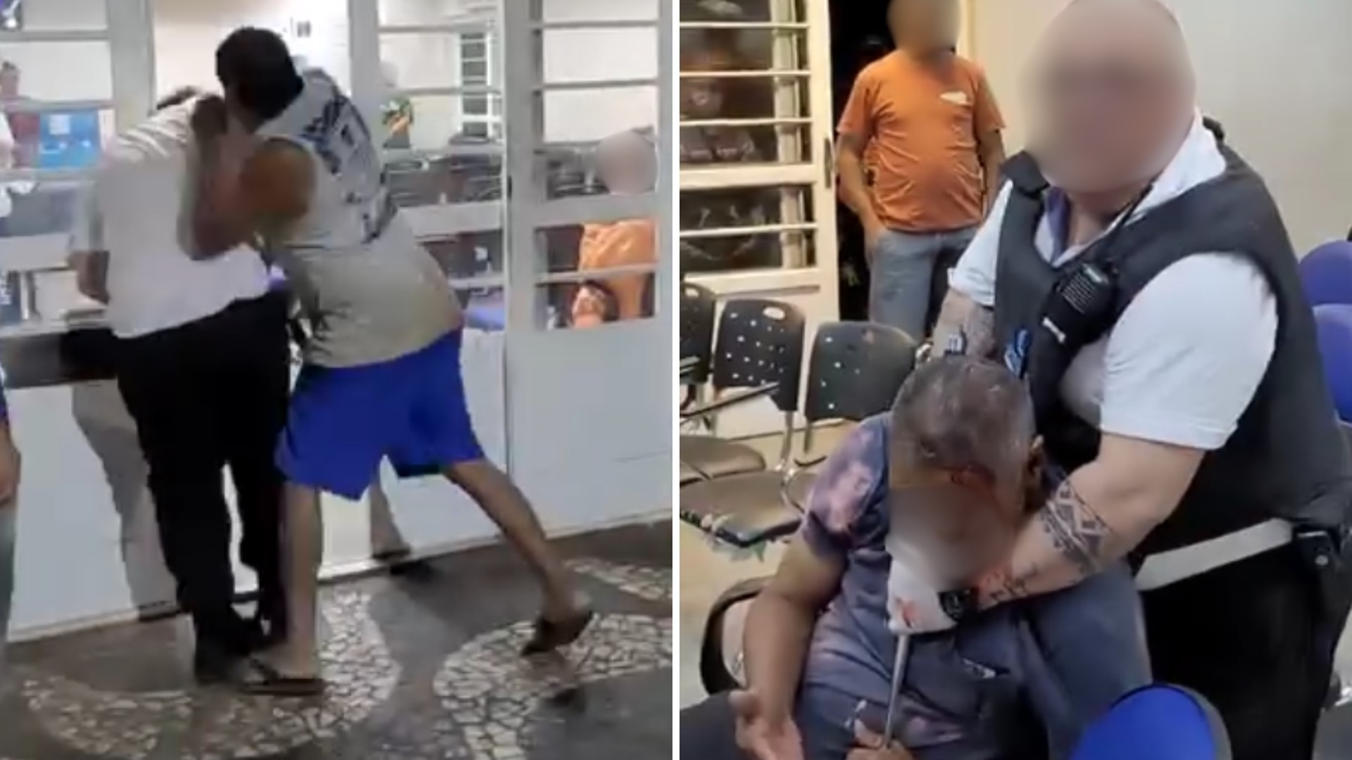 VÍDEO: briga termina com paciente ferido e segurança agredido na UPA em Rio Preto