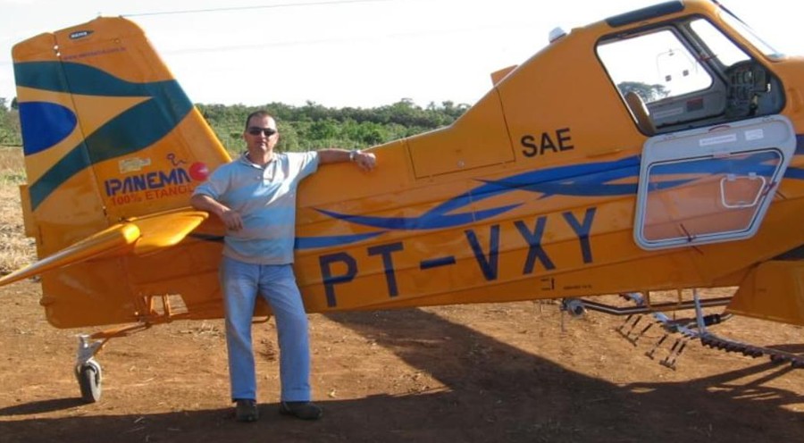 Avião agrícola sobrevoou área quatro vezes antes de cair e causar a morte de piloto em Fernandópolis 