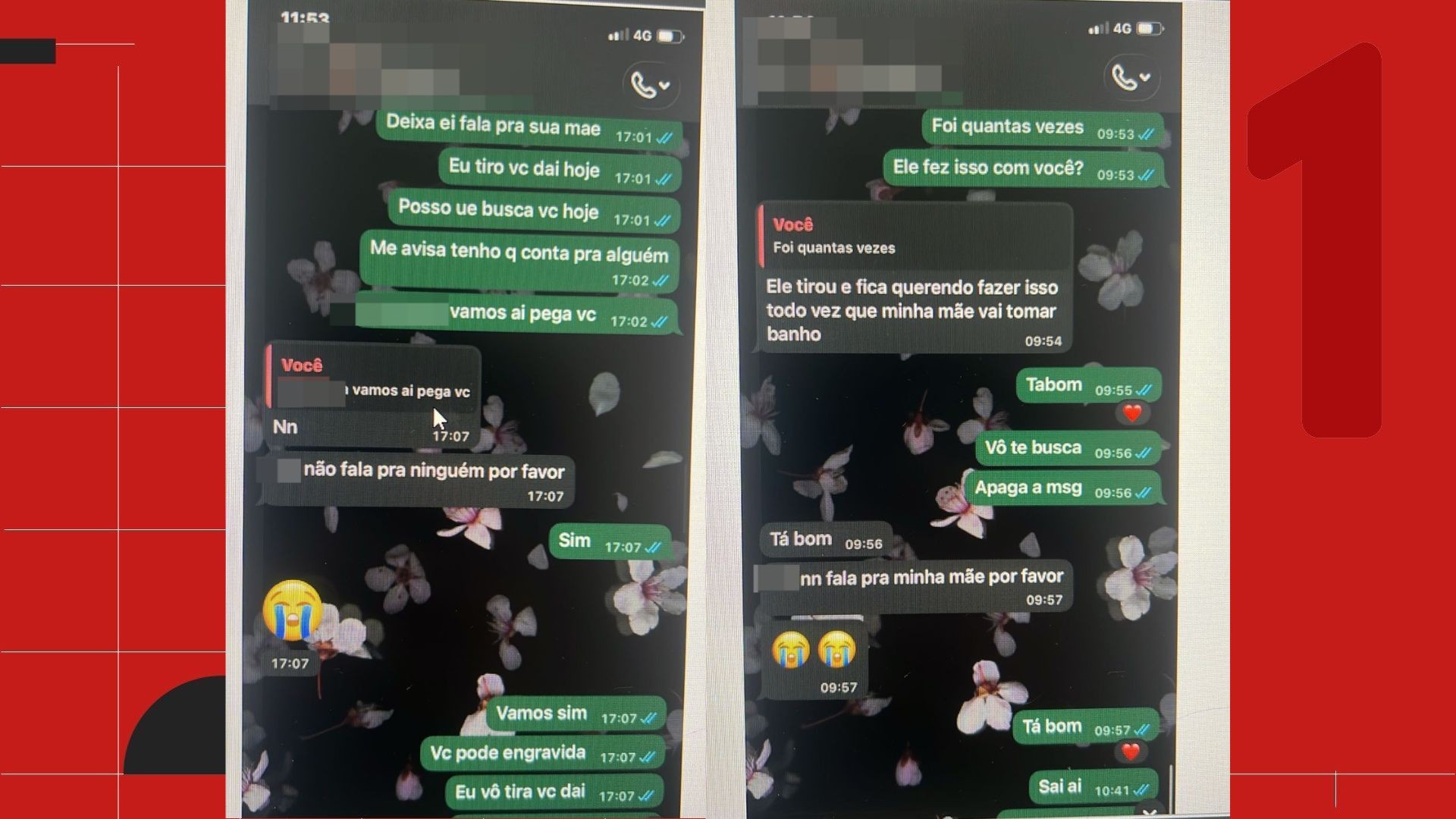 'Por favor, me ajuda': mensagens de menina de 11 anos no WhatsApp revelam anos de abusos e terminam com prisão de padrastro na Serra