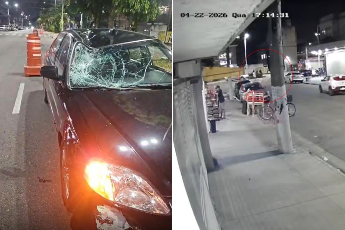 Menino morre após ser atropelado e lançado a 2 metros de altura em avenida de Santos; VÍDEO