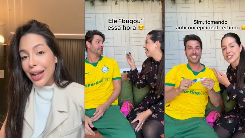 Laís Caldas contou nas redes sociais que engravidou enquanto usava Mounjaro e pílula — Foto: reprodução redes sociais