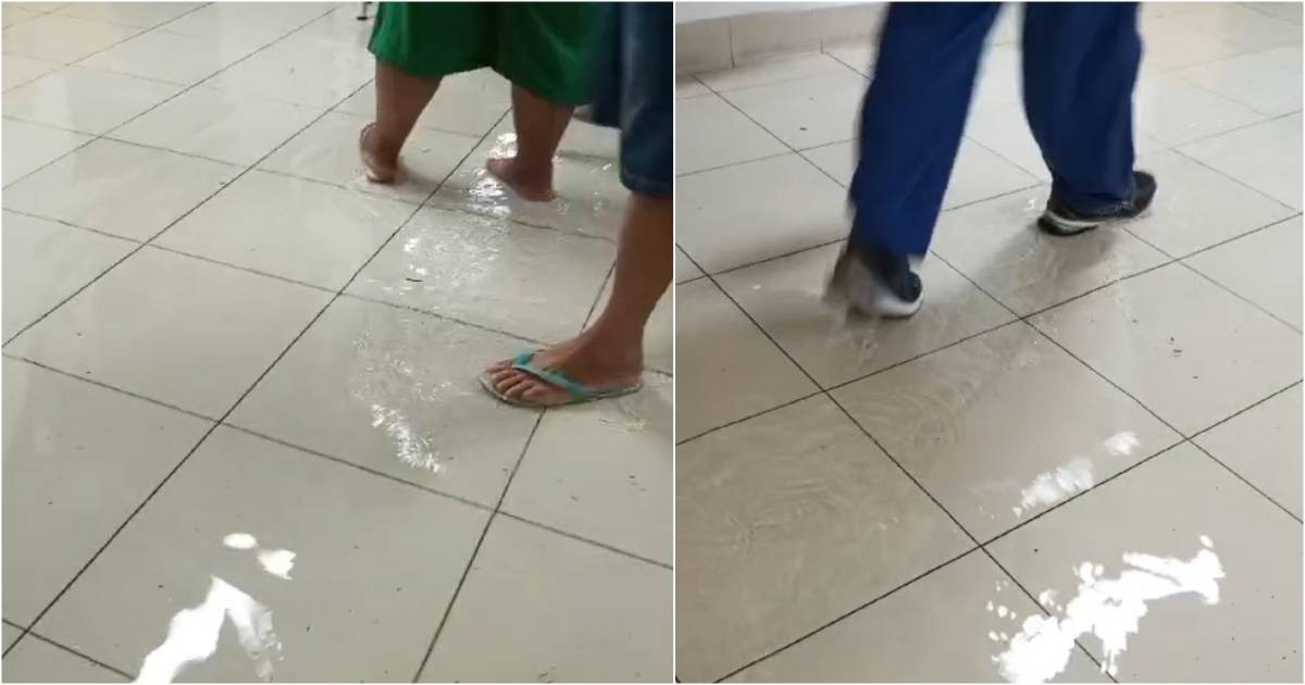 Vídeo: Hospital Geral de Fortaleza alaga e tem queda de energia durante chuva