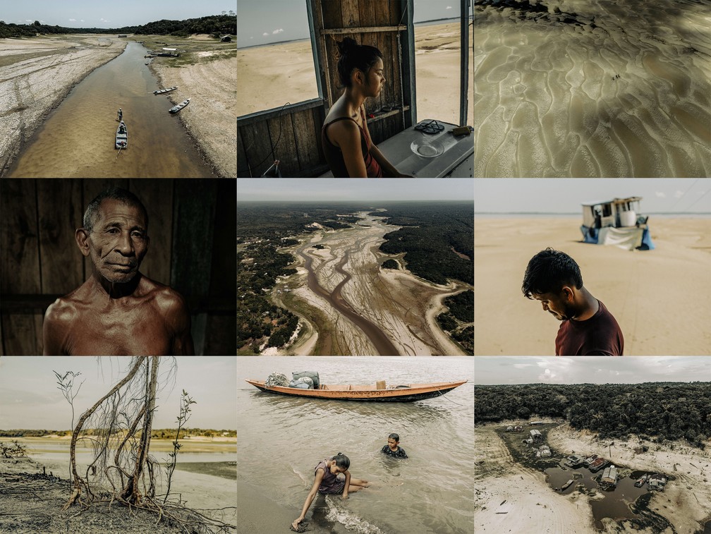 Série de fotógrafo mexicano sobre a seca na Amazônia foi vencedora na categoria Histórias — Foto: Musuk Nolte/Panos Pictures/Bertha Foundation via World Press Photo/Divulgação