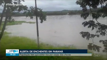 Defesa Civil faz alerta de risco de alagamentos em rios ao redor de Paranã