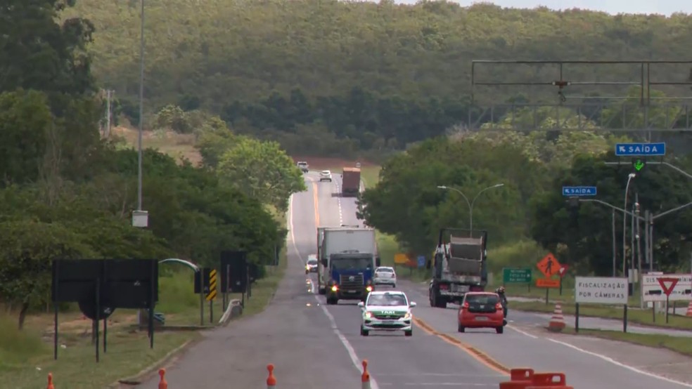 BR-101, na Serra, ES — Foto: Reprodução/TV Gazeta