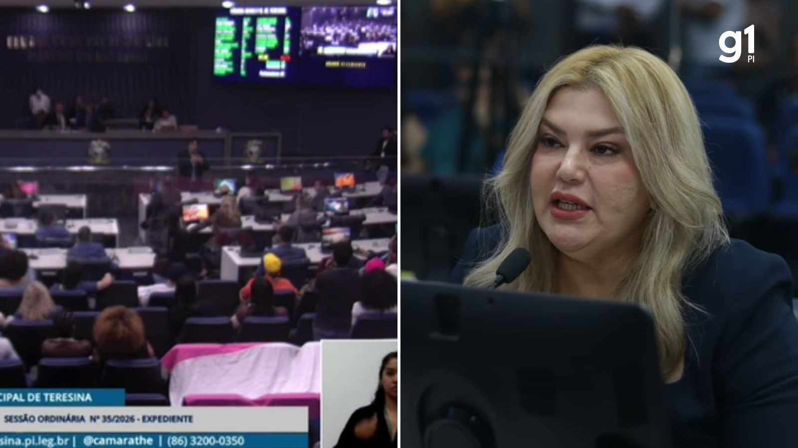VÍDEO: Vereadora chama manifestantes trans de 'cosplay de Erika Hilton' durante sessão em Teresina