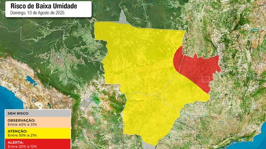 Frente fria derruba temperaturas em MS: queda de até 5 °C nos próximos dias  - Foto: (Climatempo)