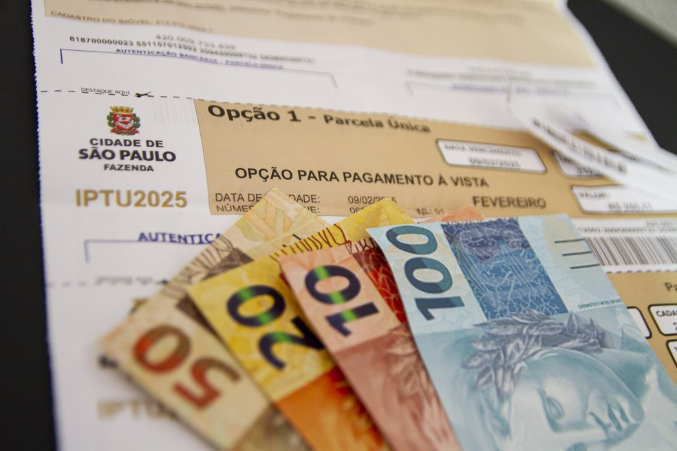 Cobrança do IPTU 2025 na cidade de São Paulo — Foto: J.SOUZA/ATO PRESS/ESTADÃO CONTEÚDO