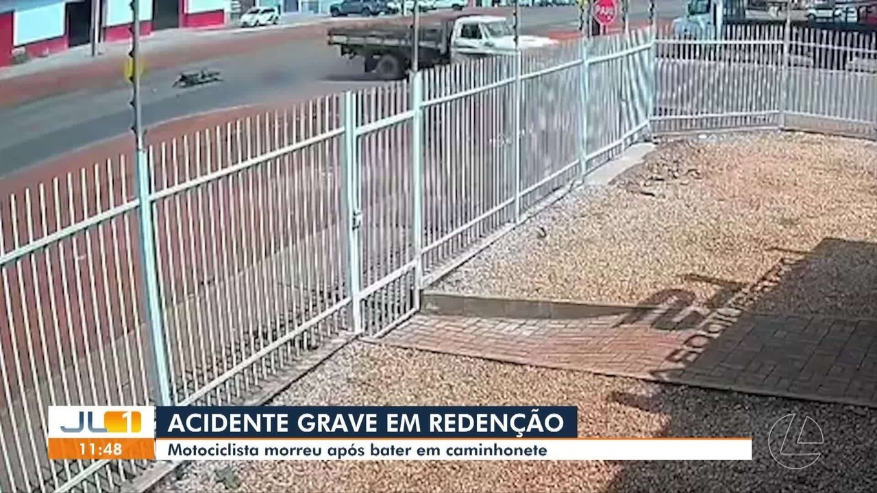 Motociclista morre após caminhonete invadir avenida e causar acidente em Redenção, no Pará