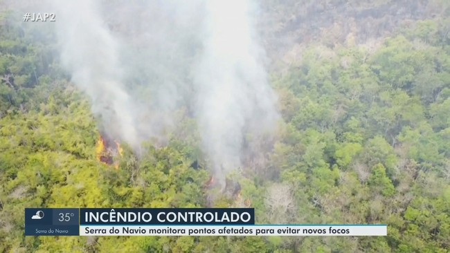 Serra do Navio monitora pontos afetados por incndio para evitar novos focos