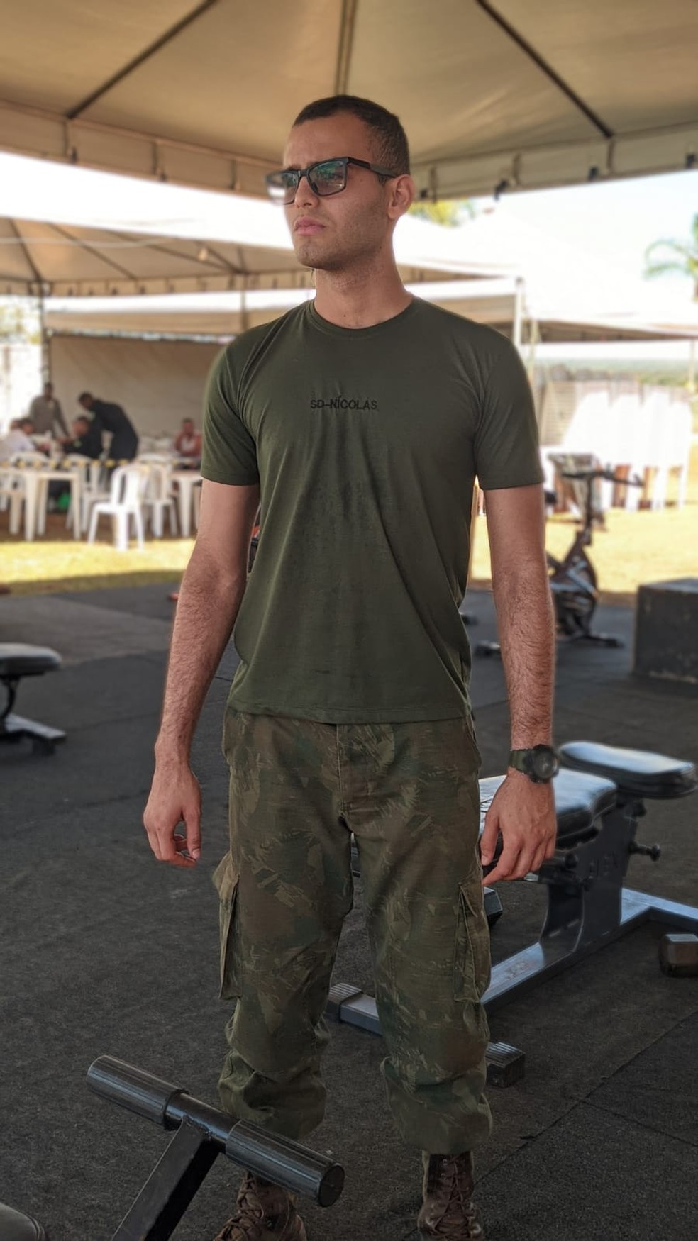 Fuzileiro naval José Nicolas estava em helicóptero que caiu em Goiás. — Foto: Cedida