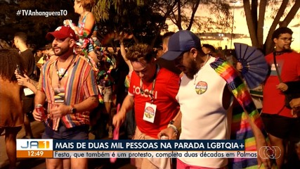 Mais de 2 mil pessoas participaram da Parada do Orgulho LGBTQIA+ em Palmas