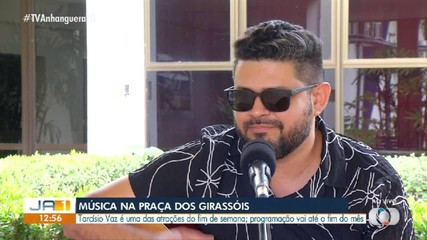 Cantor Tarcísio Vaz se apresenta na Praça dos Girassóis; confira a programação