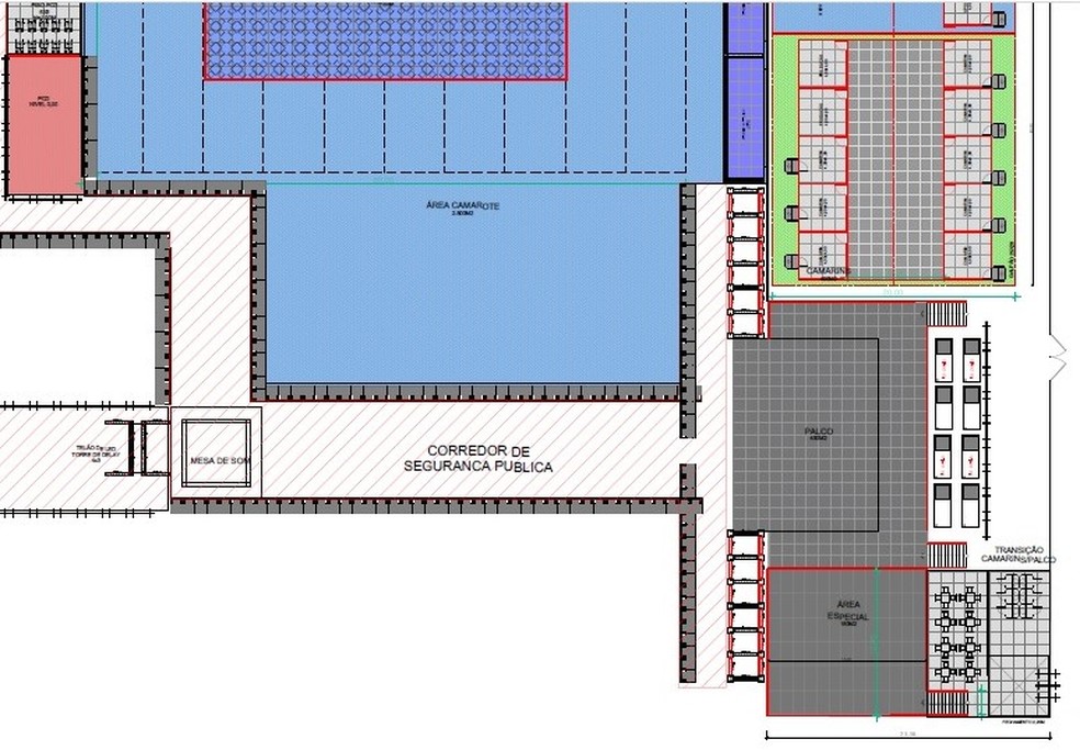 Mapa da 'Virada na Praia', réveillon privado na orla do Recife — Foto: Prefeitura do Recife/Divulgação
