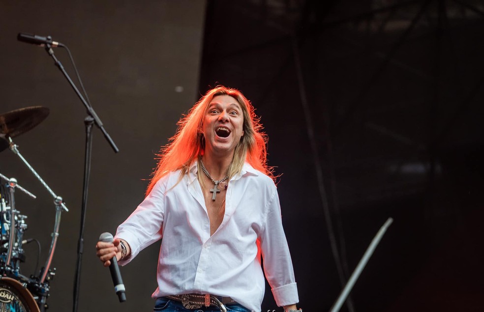 O cantor Edu Falaschi — Foto: Caike Scheffer