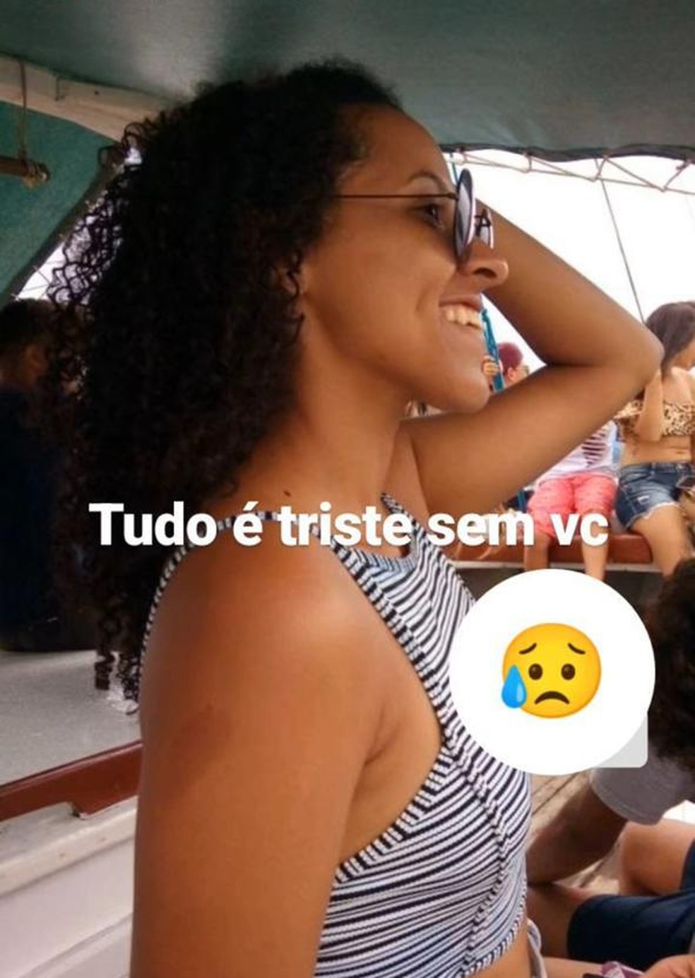 Adriana Benevides falou da saudade da filha — Foto: Redes Sociais