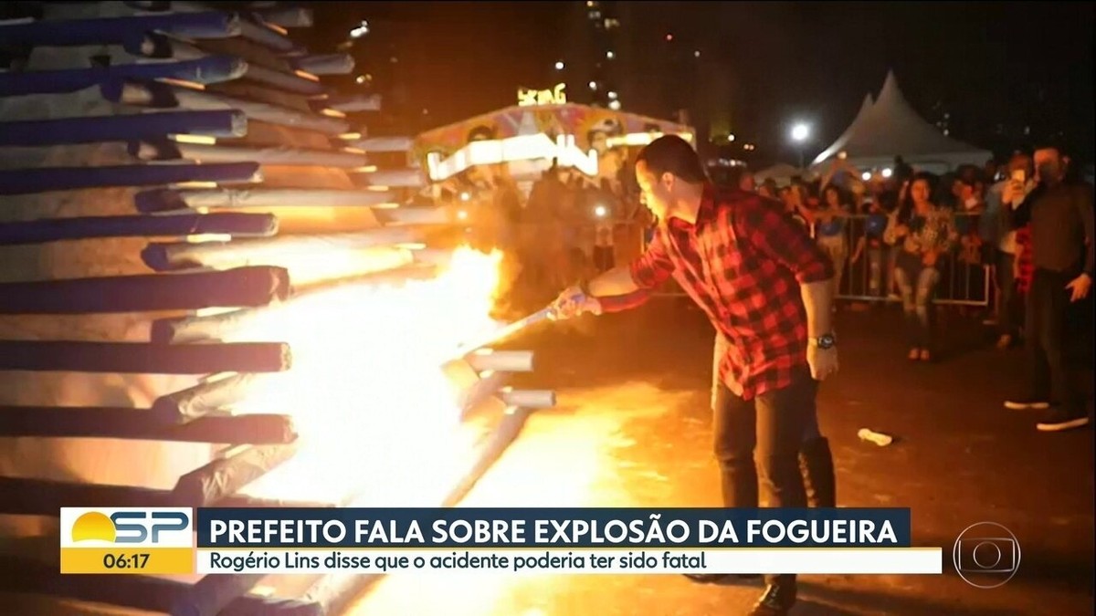 Está marcada pra hoje a perícia na fogueira que explodiu e feriu o prefeito  de Osasco