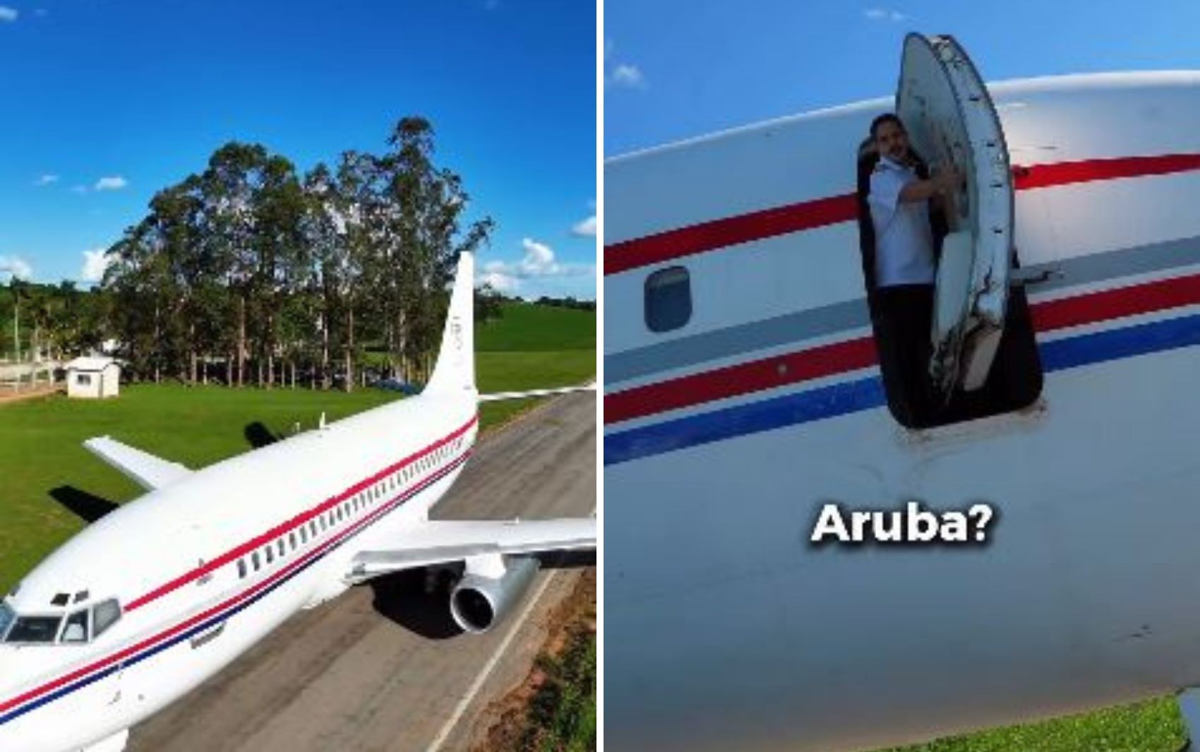 Médico mostra avião de 35 toneladas andando por pista em fazenda: 'Aviãozinho de controle remoto' 