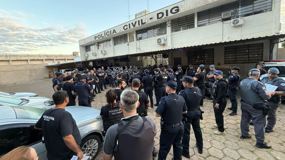  Ação foi realizada pelas Delegacias de Polícia Distritais e Especializadas, com o apoio da Polícia Militar e da Guarda Civil Municipal — Foto: Polícia Civil/reprodução