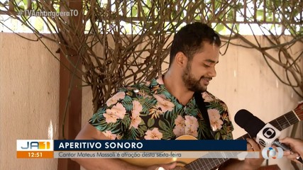 Cantor Mateus Massoli é atração do Aperitivo Sonoro nesta sexta-feira (15)