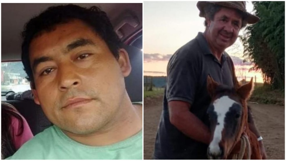 Vilmar Xavier e Moacir Walker, que morreram durante as fortes chuvas em Santa Catarina — Foto: Montagem/Reprodução/Redes Sociais/Arquivo pessoal