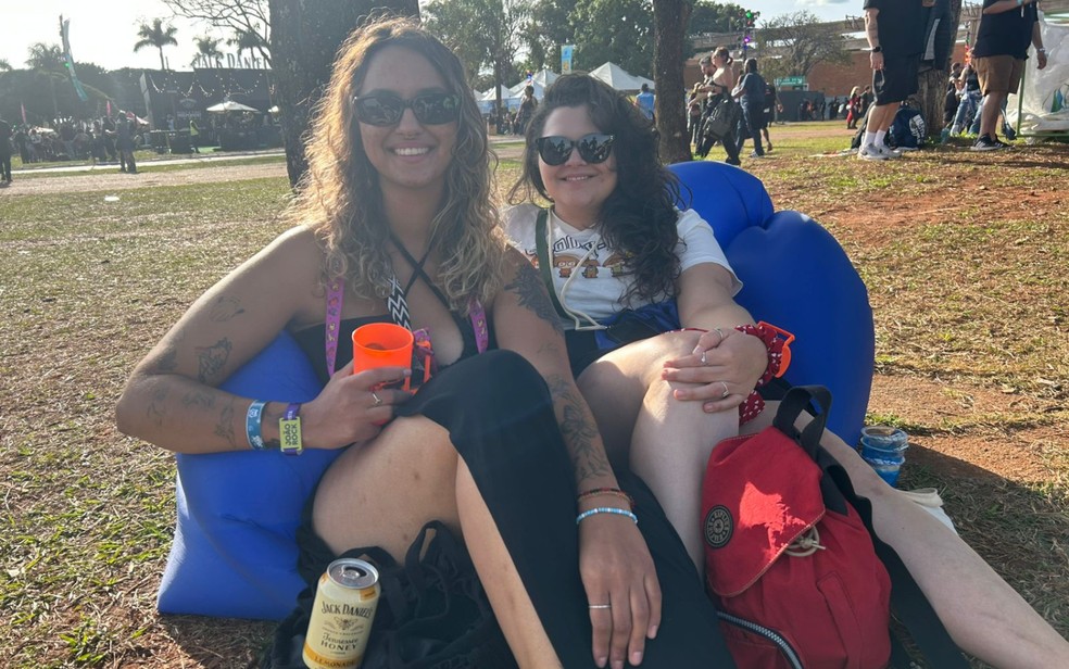 Professoras com puff no João Rock