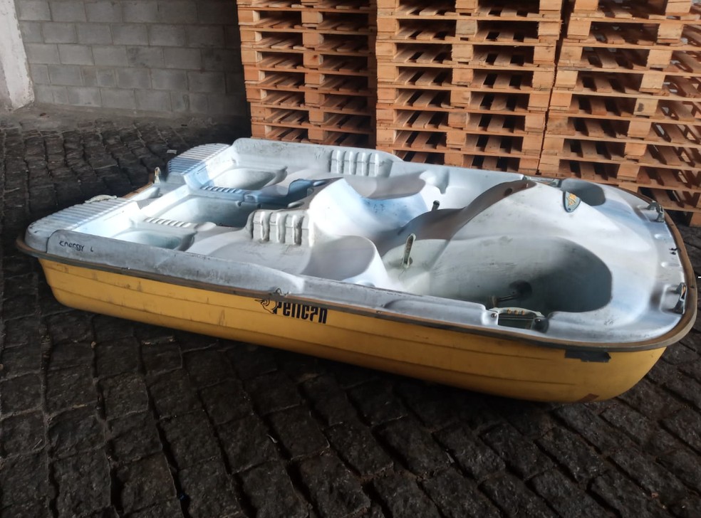 Pedalinho disponibilizado no leilão da Receita Federal pode ser arrematado por lances a partir de R$ 500 — Foto: Divulgação/ Receita Federal